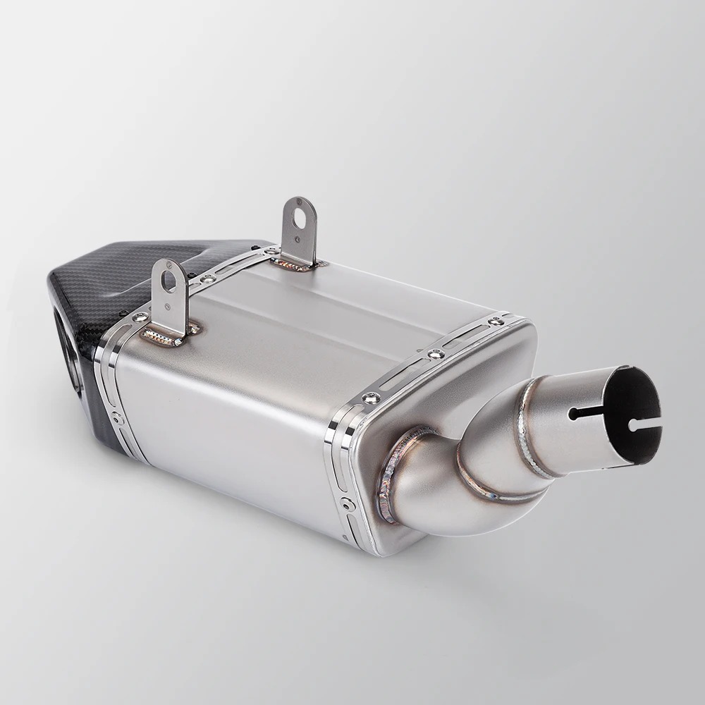 Leoncino 500 BJ500 New Motorcycle Exhaust System with Carbon Fiber Tip Muffler Pipe Front Link Modification